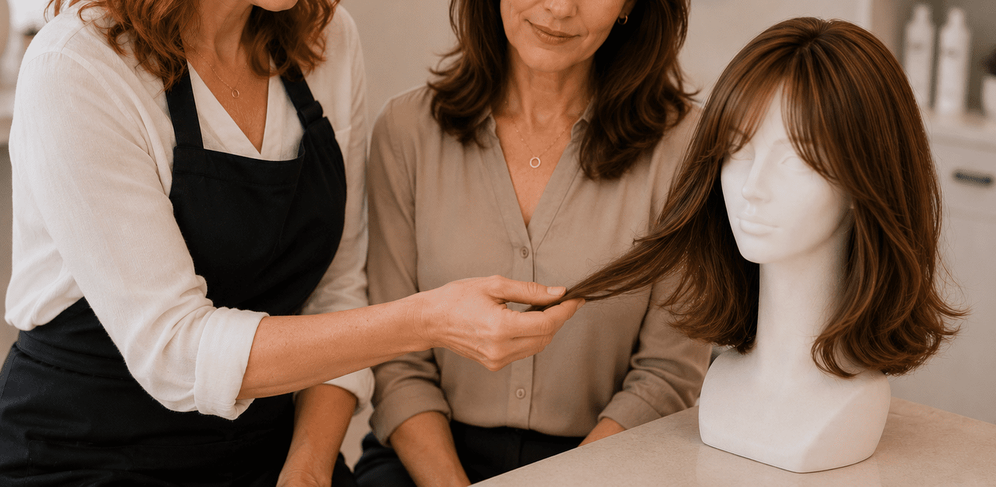 Individuelle Anpassung eines Haarersatzes