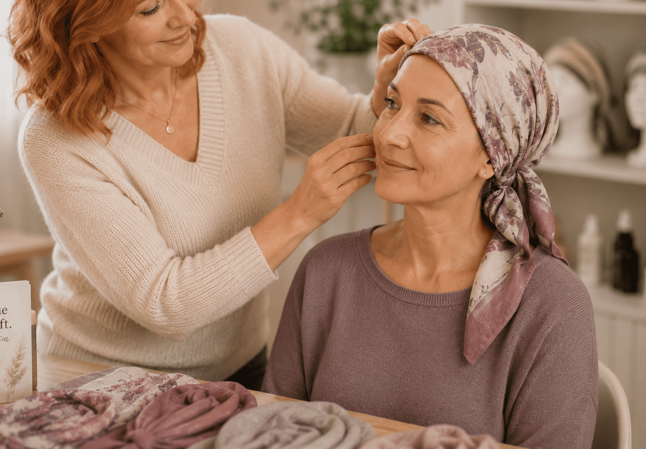 Turban und Kopftuch als komfortable Alternative